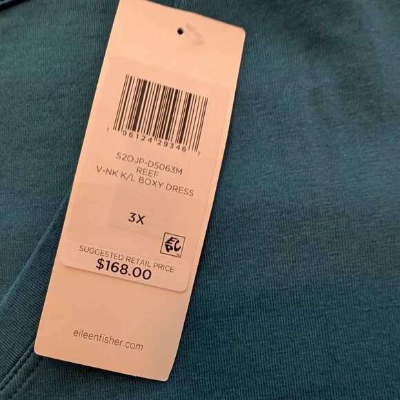 Eileen Fisher sleeveless boxy dress - Picture 5 of 5